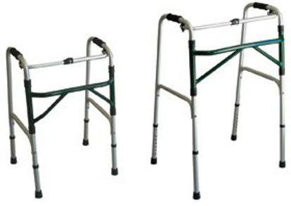 Picture of Bariatric Folding Walker Adjustable Height Alimed Aluminum Frame 500 lbs. Weight Capacity 32 to 38-1/2 Inch Height927856