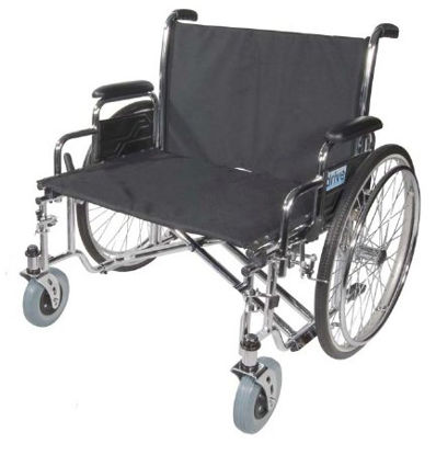 Picture of Bariatric Wheelchair drive™ Sentra EC Full Length Arm Removable Padded Arm Style Black Upholstery 26 Inch Seat Width 700 lbs. Weight CapacitySTD26ECDFA