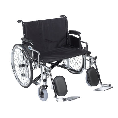 Picture of Bariatric Wheelchair drive™ Sentra EC Desk Length Arm Removable Padded Arm Style Black Upholstery 30 Inch Seat Width 700 lbs. Weight CapacitySTD30ECDDA