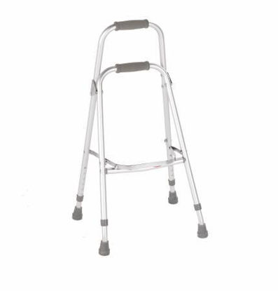 Picture of Side Step Folding Walker Adjustable Height Carex® Hemi Aluminum Frame 300 lbs. Weight Capacity 30 to 35 Inch HeightFGA873C0 0000