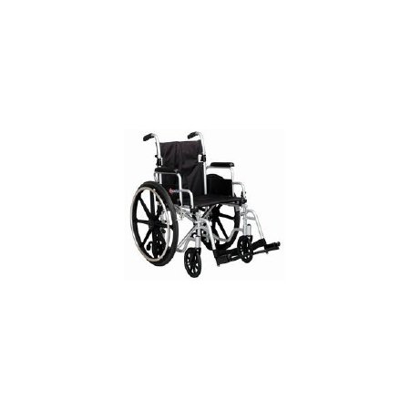 Picture of Transport Wheelchair 250 lbs. Weight Capacity Desk Length / Flip Back / Padded Arm Black UpholsteryL405NMDIMU