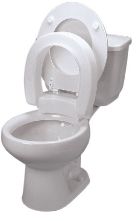 Picture of Raised Toilet Seat 3-3/4 Inch Height White 350 lbs. Weight Capacity43-2570