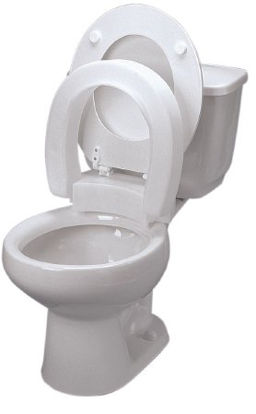 Picture of Raised Toilet Seat 3-3/4 Inch Height White 350 lbs. Weight Capacity43-2570