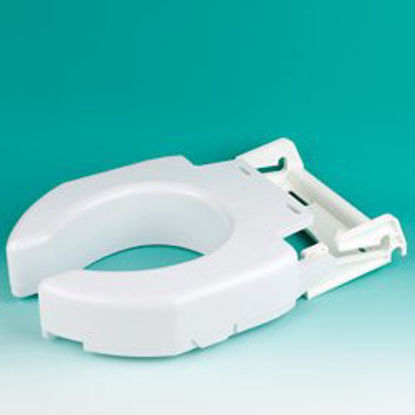 Picture of Raised Toilet Seat Secure-Bolt™ 3 Inch Height White 600 lbs. Weight Capacity725680000