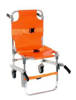 Picture of Folding Stair Chair 400 lbs. Weight Capacity Orange UpholsteryMTR-SC