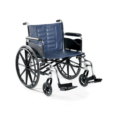 Picture of Bariatric Wheelchair Tracer® IV Heavy Duty Full Length Arm Removable Padded Arm Style Black Upholstery 22 Inch Seat Width 350 lbs. Weight CapacityT422RFAP