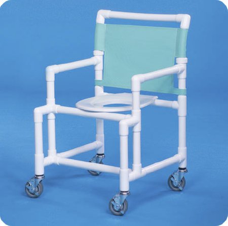 Picture of Shower Chair Original Fixed Arm PVC Frame Mesh Back 25-1/2 Inch Seat WidthSC9200 MS