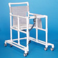 Picture of Walker with Wheels Extra Tall Ultimate PVC Frame 400 lbs. Weight Capacity 34-3/4 to 40-3/4 Inch HeightULT99 ET