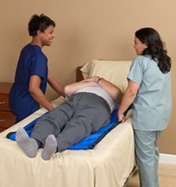 Picture of Repositioning Aid Ergo-Slide 2100 Blue 28-1/4 X 61 Inch 2 Handles230010