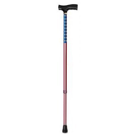 Picture of T-Handle Cane Carex® Aluminum 31 to 40 Inch Height US Flag PrintFGA52900 0000