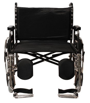 Picture of Bariatric Wheelchair Paramount™ XD Heavy Duty Desk Length Arm Removable Arm Style Swing-Away Footrest Black Upholstery 30 Inch Seat Width 650 lbs. Weight Capacity5PX10820
