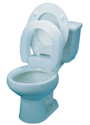 Picture of Raised Toilet Seat 3 Inch Height White 300 lbs. Weight Capacity80593