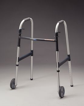 Picture of Walker with Wheels Paddle Type Invacare® I•Class™ Aluminum Frame 300 lbs. Weight Capacity 27 to 33 Inch Height563418