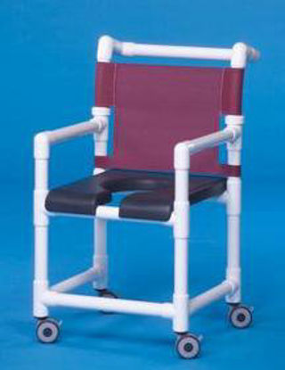 Picture of Shower Chair ipu® Fixed Arm PVC Frame Mesh BackSC720G