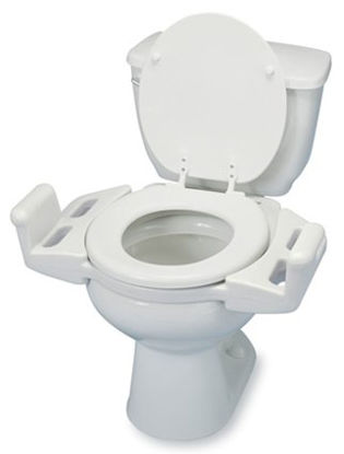 Picture of Raised Toilet Seat with Arms 3 Inch Height White 400 lbs. Weight Capacity725600050