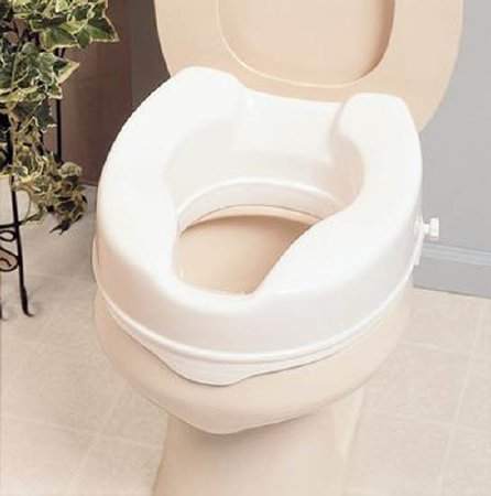 Picture of Raised Toilet Seat Savanah™ 6 Inch Height White 420 lbs. Weight CapacityAA2116
