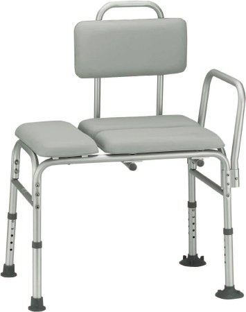 Picture of drive™ Knocked Down Bath Transfer Bench Arm Rail 17-3/4 to 21-3/4 Inch Seat Height 400 lbs. Weight Capacity12005KD-2