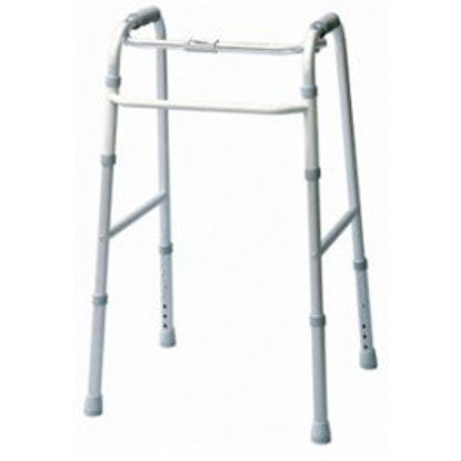 Picture of Single Release Walker Adjustable Height Lumex® Aluminum Frame 300 lbs. Weight Capacity 32-1/2 to 39-1/2 Inch Height613070A
