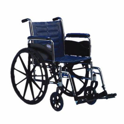 Picture of Wheelchair Tracer® EX2 Dual Axle Full Length Arm Removable Padded Arm Style Midnight Blue Upholstery 16 Inch Seat Width 250 lbs. Weight CapacityTREX26RFP