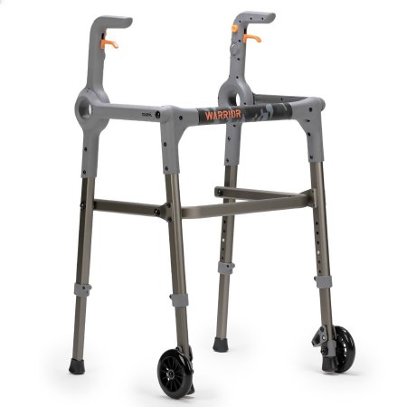 Picture of Walker with Wheels Adjustable Height Roami Aluminum Frame 300 lbs. Weight Capacity 34 to 39 Inch Height7102769