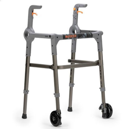 Picture of Walker with Wheels Adjustable Height Roami Aluminum Frame 300 lbs. Weight Capacity 34 to 39 Inch Height7102769