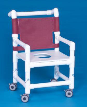Picture of Pediatric Shower Chair ipu® With Arms PVC Frame Mesh Back 16 Inch Seat WidthPD SC26 P FS