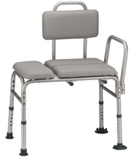Picture of Alimed Bath Transfer Bench Arm Rail 17 to 21 Inch Seat Height 400 lbs. Weight Capacity70040
