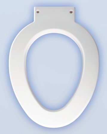 Picture of Elongated Raised Toilet Seat Medic-Aid® Heavy Duty 3 Inch Height White4LE