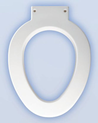 Picture of Elongated Raised Toilet Seat Medic-Aid® Heavy Duty 3 Inch Height White4LE