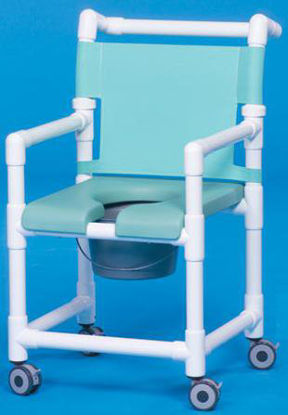Picture of Commode / Shower Chair ipu® Fixed Arm PVC Frame Mesh BackSC720P