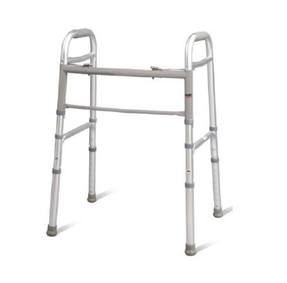Picture of Dual Release Folding Walker Adjustable Height Carex® Aluminum Frame 300 lbs. Weight Capacity 30 to 37 Inch HeightFGA86900 0000