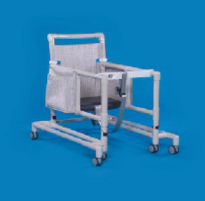 Picture of Walker with Wheels Adjustable Height Deluxe Ultimate PVC Frame 300 lbs. Weight Capacity 29 to 33 Inch HeightULT99 DLX