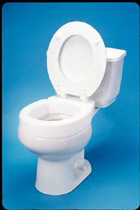 Picture of Raised Toilet Seat 3 Inch Height White 500 lbs. Weight Capacity407101
