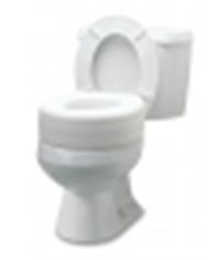 Picture of Raised Toilet Seat 4-1/2 Inch Height White 250 lbs. Weight Capacity6909A