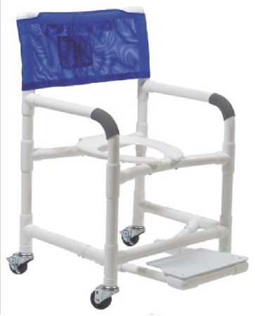 Picture of Shower Chair Lumex® With Arms PVC Frame Mesh Back 18 Inch Seat Width89110