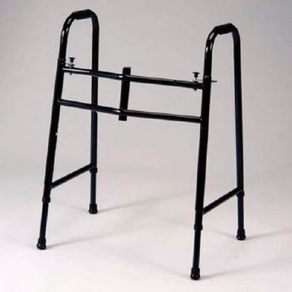 Picture of Bariatric Dual Release Folding Walker Adjustable Height Medline Steel Frame 650 lbs. Weight Capacity 30 to 40 Inch Height926544