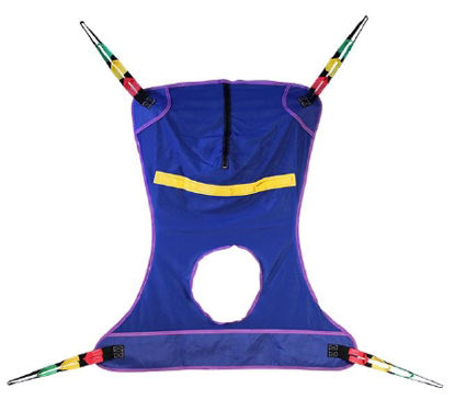 Picture of Full Body Sling With Commode Opening Proactive 4 Point Large 600 lbs. Weight Capacity30115