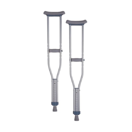 Picture of Underarm Crutches Aluminum Frame Child 300 lbs. Weight Capacity Push Button Adjustment7202