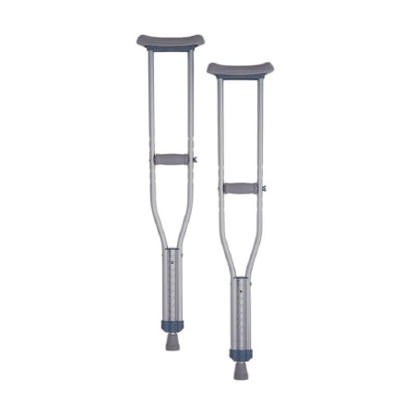 Picture of Underarm Crutches Aluminum Frame Child 300 lbs. Weight Capacity Push Button Adjustment7202