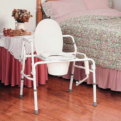 Picture of Commode Chair Fixed Arm Steel FrameA92407