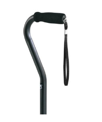 Picture of Offset Cane Carex® Aluminum 29 to 38 Inch Height BlackFGA78411 0000