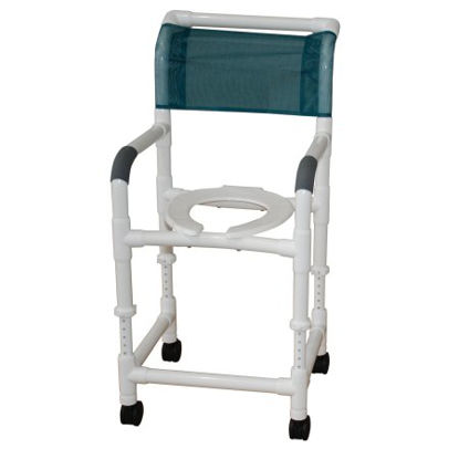 Picture of Shower Chair MJM International Push Handle PVC Frame Mesh Back118-3-ADJ