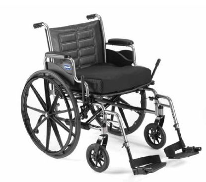 Picture of Wheelchair Tracer® IV Heavy Duty Full Length Arm Removable Padded Arm Style Midnight Blue Upholstery 22 Inch Seat Width 350 lbs. Weight CapacityT4-WD28-350-18-U550