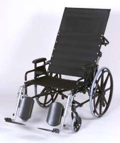 Picture of Bariatric Reclining Wheelchair Regency XL 2000 Heavy Duty Full Length Arm Removable Arm Style Swing-Away Elevating Legrest Black Upholstery 34 Inch Seat Width 700 lbs. Weight Capacity67342250R