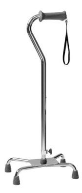 Picture of Large Base Quad Cane Ortho-Ease® Steel 30 to 39 Inch Height6120A