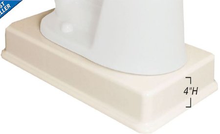 Picture of Bariatric Toilet Riser Medway ™ 4 Inch Height White 800 lbs. Weight Capacity711974
