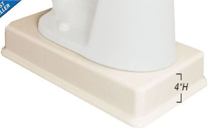 Picture of Bariatric Toilet Riser Medway ™ 4 Inch Height White 800 lbs. Weight Capacity711974