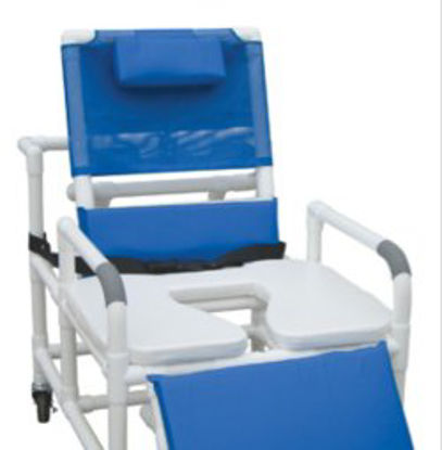Picture of Bariatric Reclining Shower Chair Lumex® Drop Arm PVC Frame 26 Inch Seat Width Internal / 30 Inch Seat Width External89440