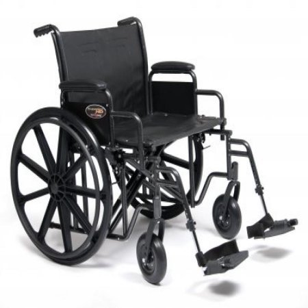 Picture of Wheelchair Traveler® HD Heavy Duty Full Length Arm Footrest / Fixed Height 24 Inch Seat Width3G020500