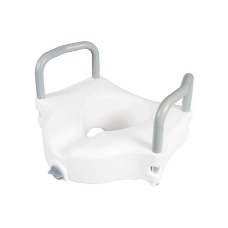 Picture of Raised Toilet Seat with Arms Classics 4-1/2 Inch Height White 300 lbs. Weight CapacityFGB31877 0000
